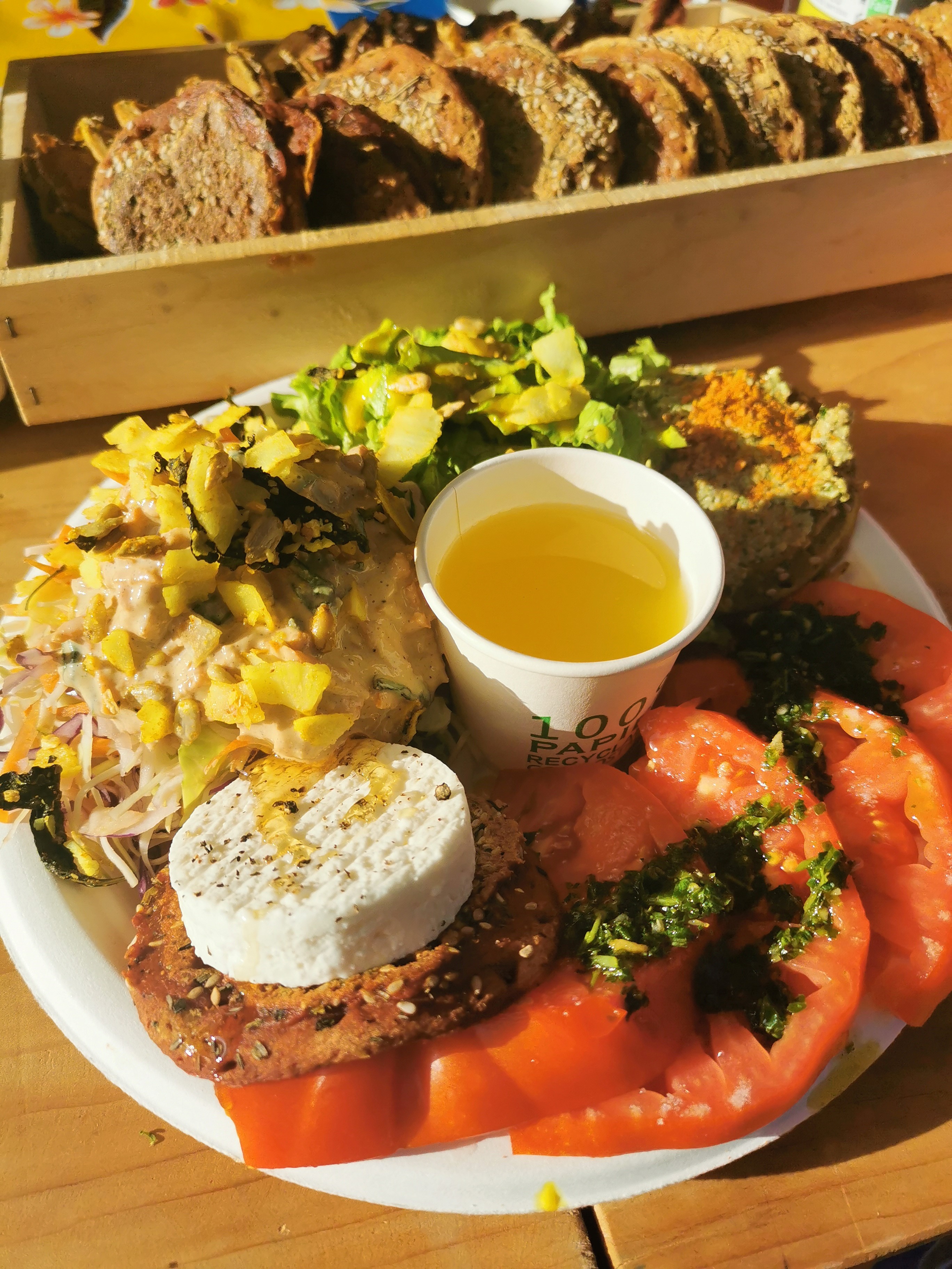Assiette végétarienne bio