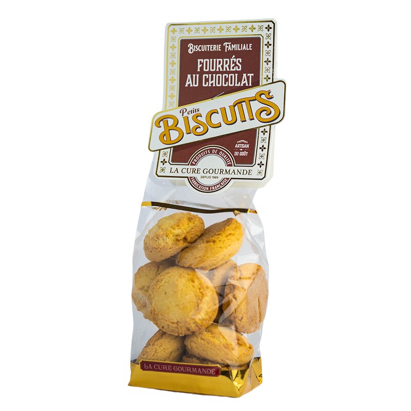 PETITS BISCUITS FOURRES CHOCOLAT 180G CURE GOURMANDE
