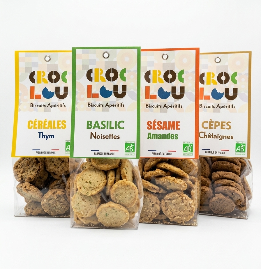 Biscuits apéritifs Sésame Amandes