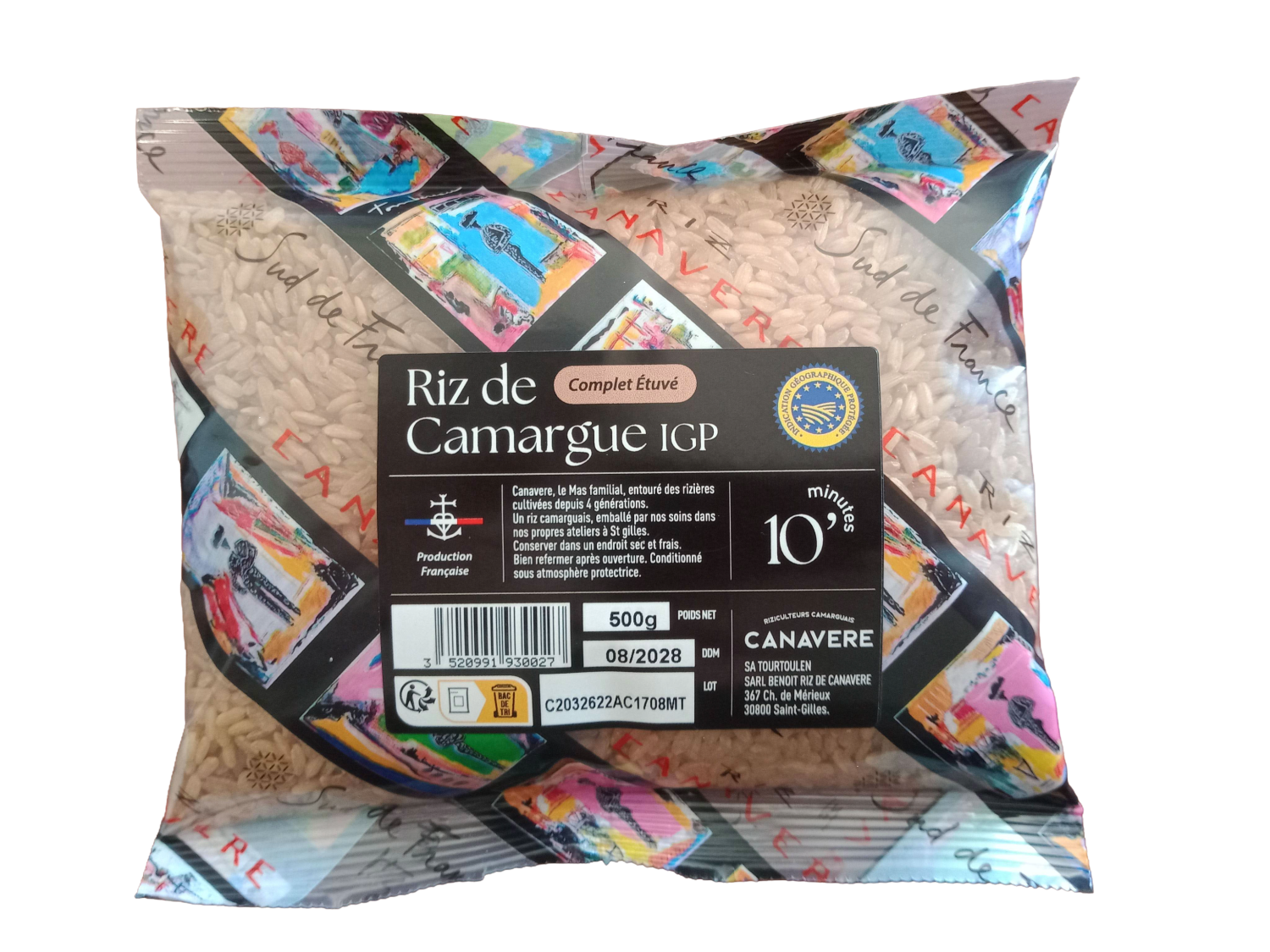 SAC 500 G MT RIZ DE CAMARGUE IGP LONG COMPLET ETUVE CUISSON 10 MIN
