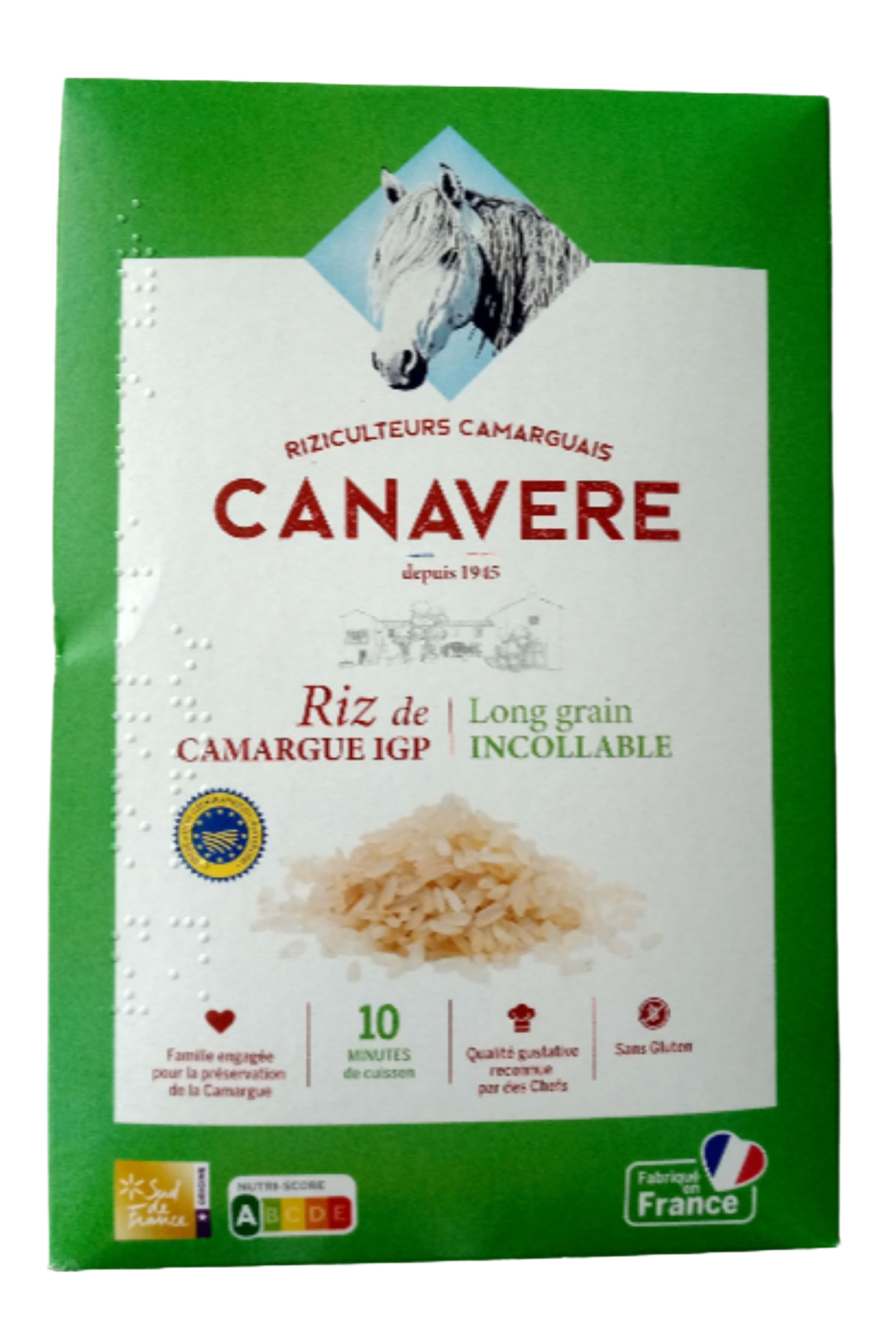 ETUI 1 KG RIZ DE CAMARGUE IGP LONG ETUVE CUISSON 10 MIN