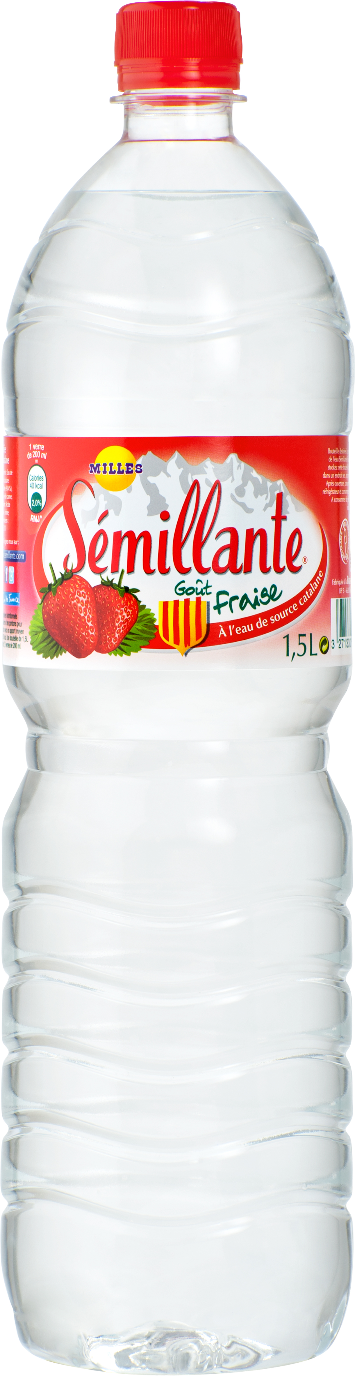 Semillante Fraise 1,5 L PET et 0,5 L PET