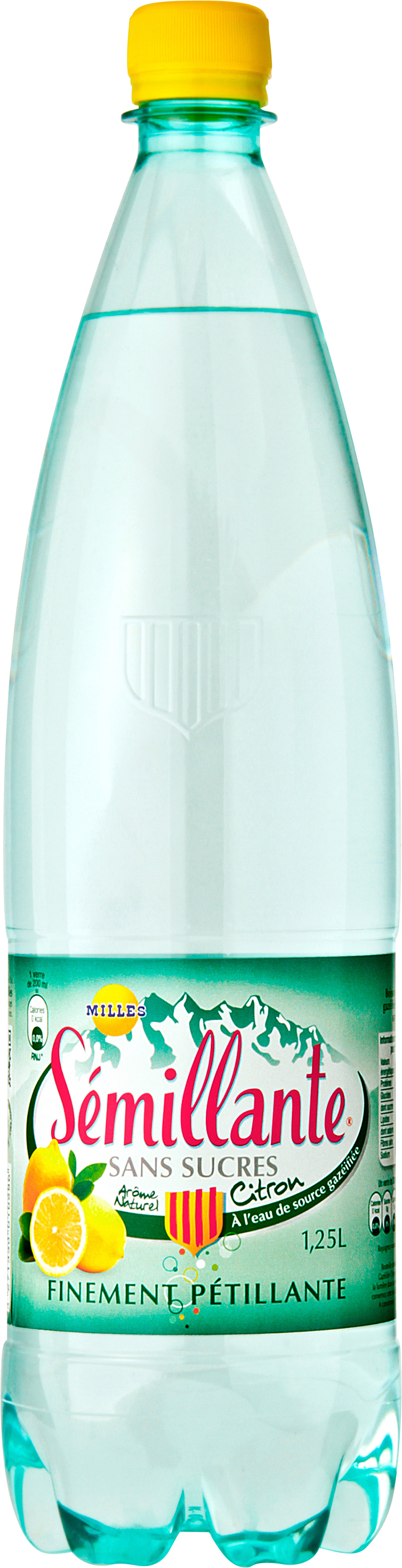 Semillante Finement Petillante Aromatisee Citron Sans Sucres 1,25L PET