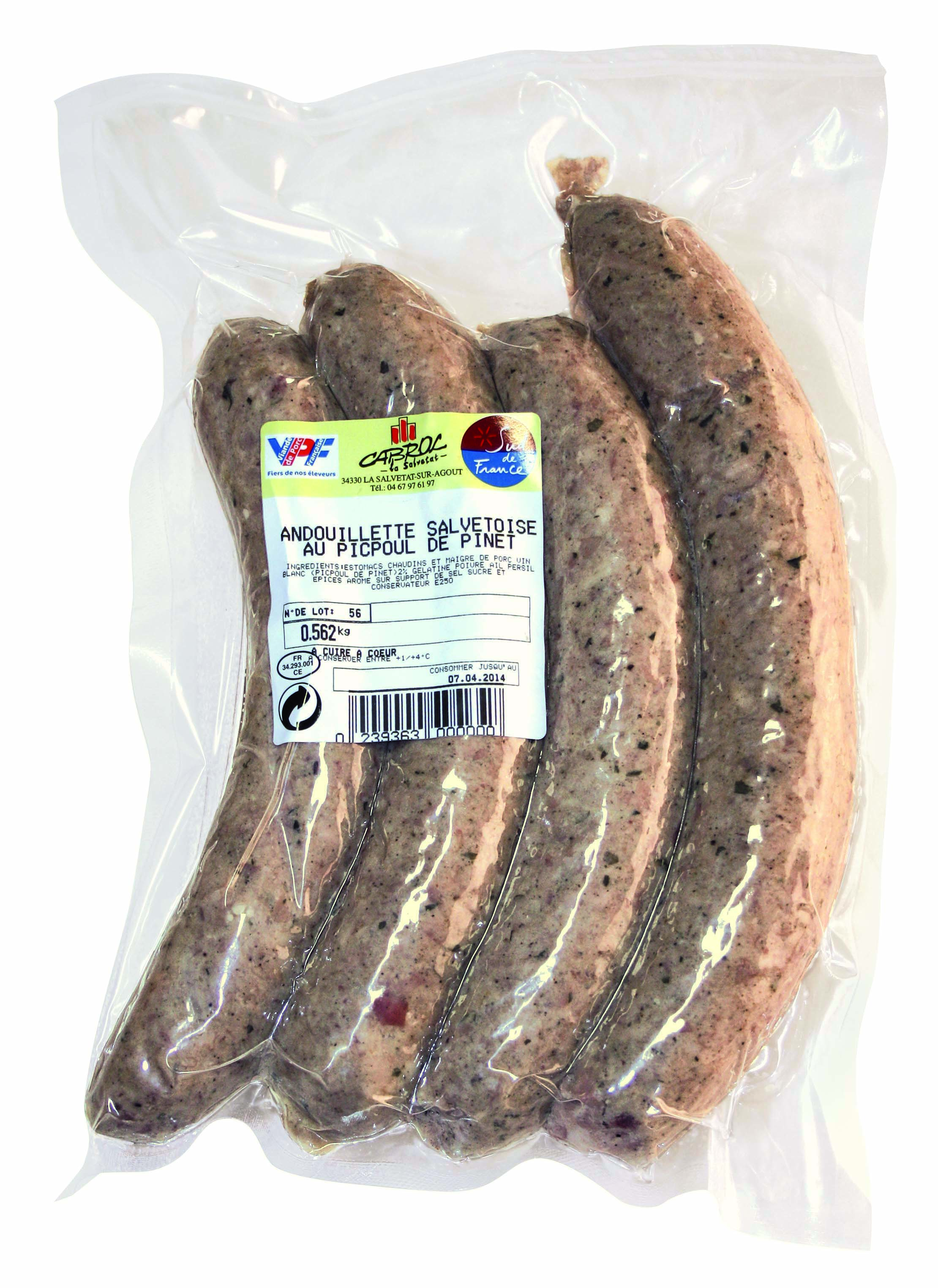 Andouillette Salvetoise au Picpoul de Pinet