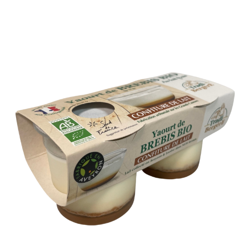 Yaourt de brebis bio Confiture de lait x2 - Tradi-Bergere