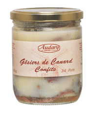 GESIERS DE CANARD CONFITS AU SEL DE GRUISSAN