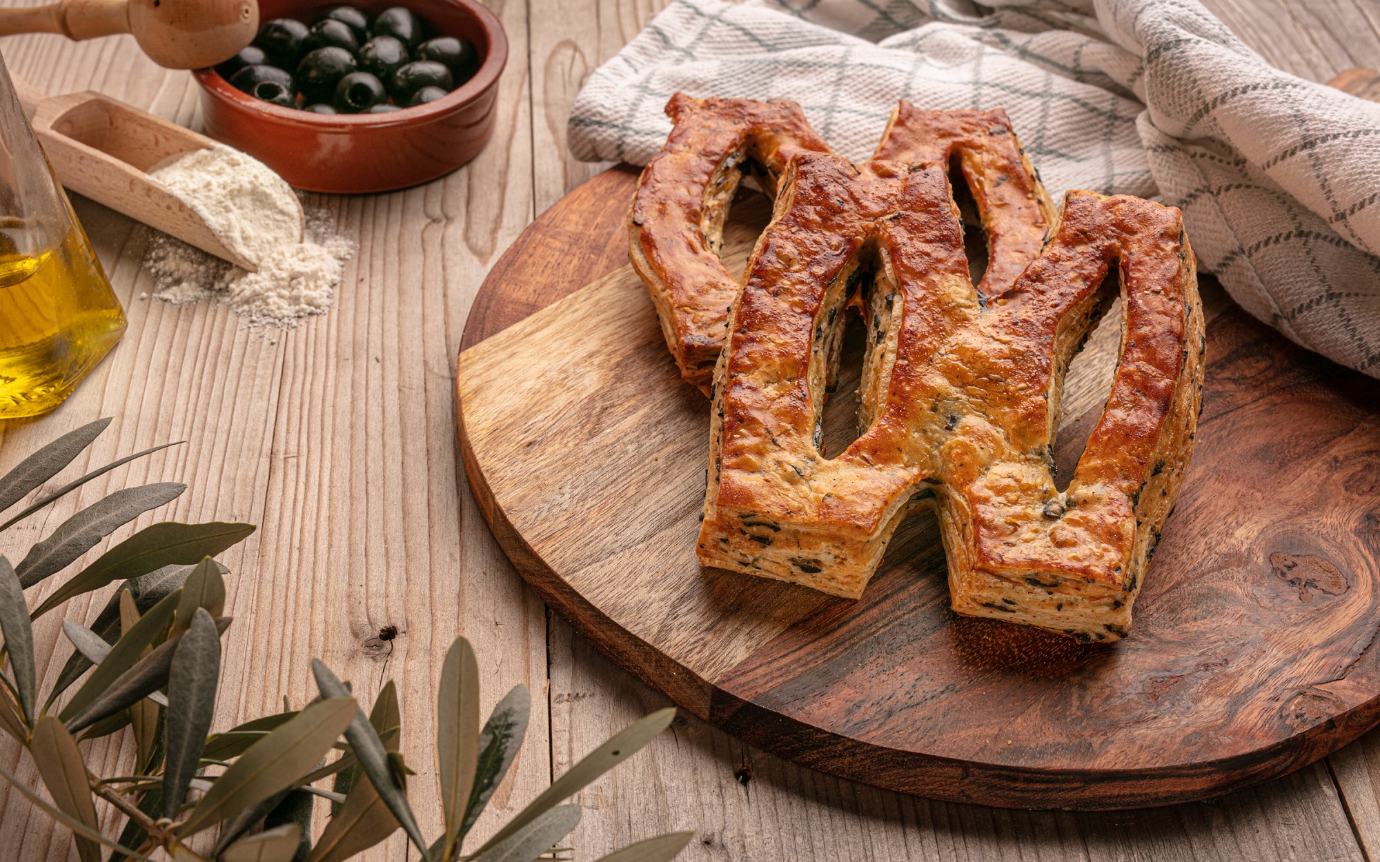 Fougasse aux olives noires 120gr ou 360gr