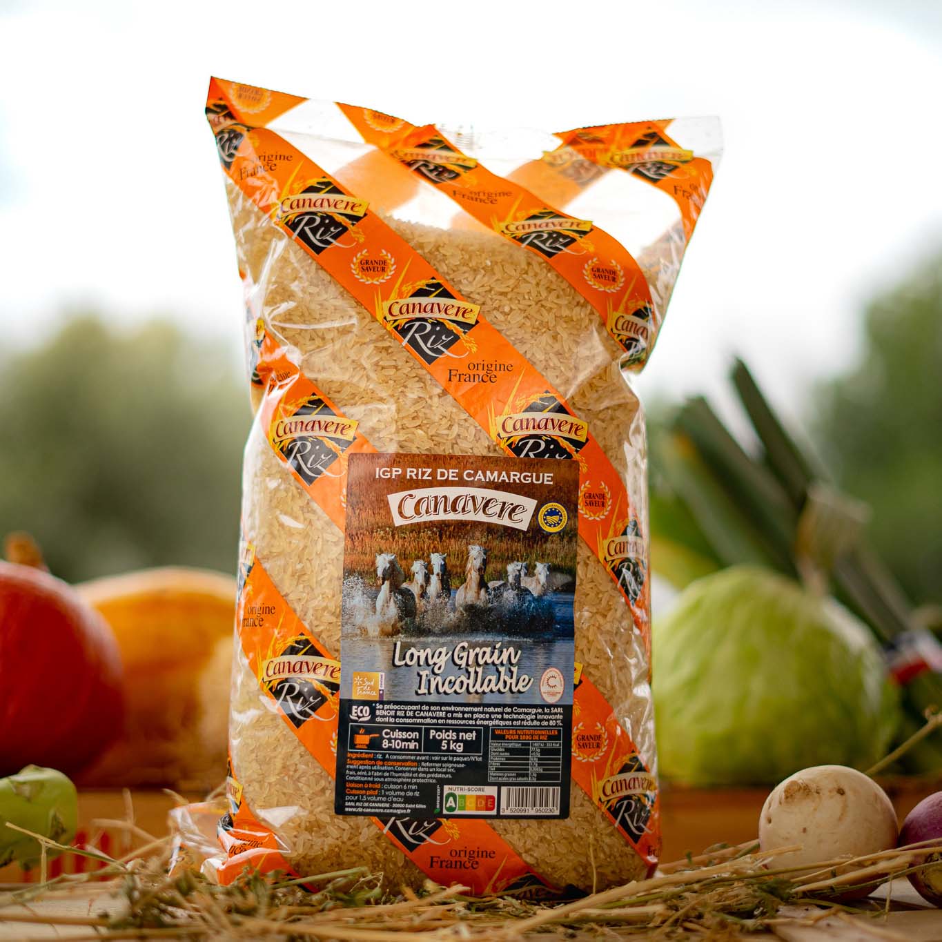 SAC 5 KG RIZ DE CAMARGUE IGP LONG ETUVE CUISSON 10 MIN