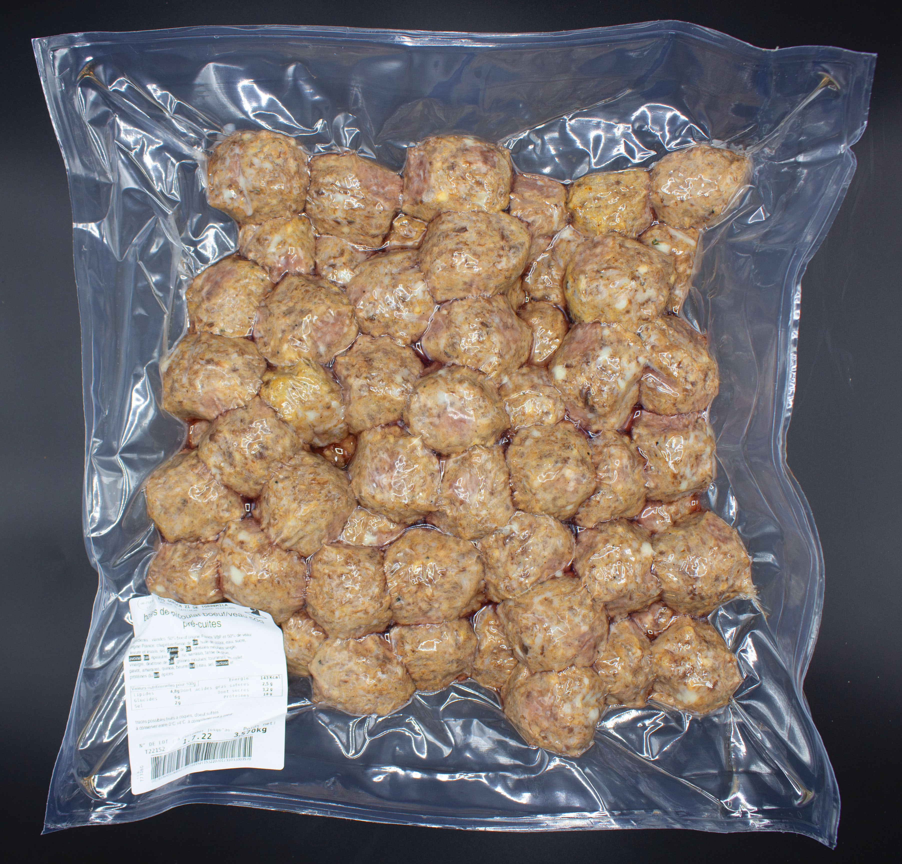 Boles de Picoulat Pré-cuites sans sauce