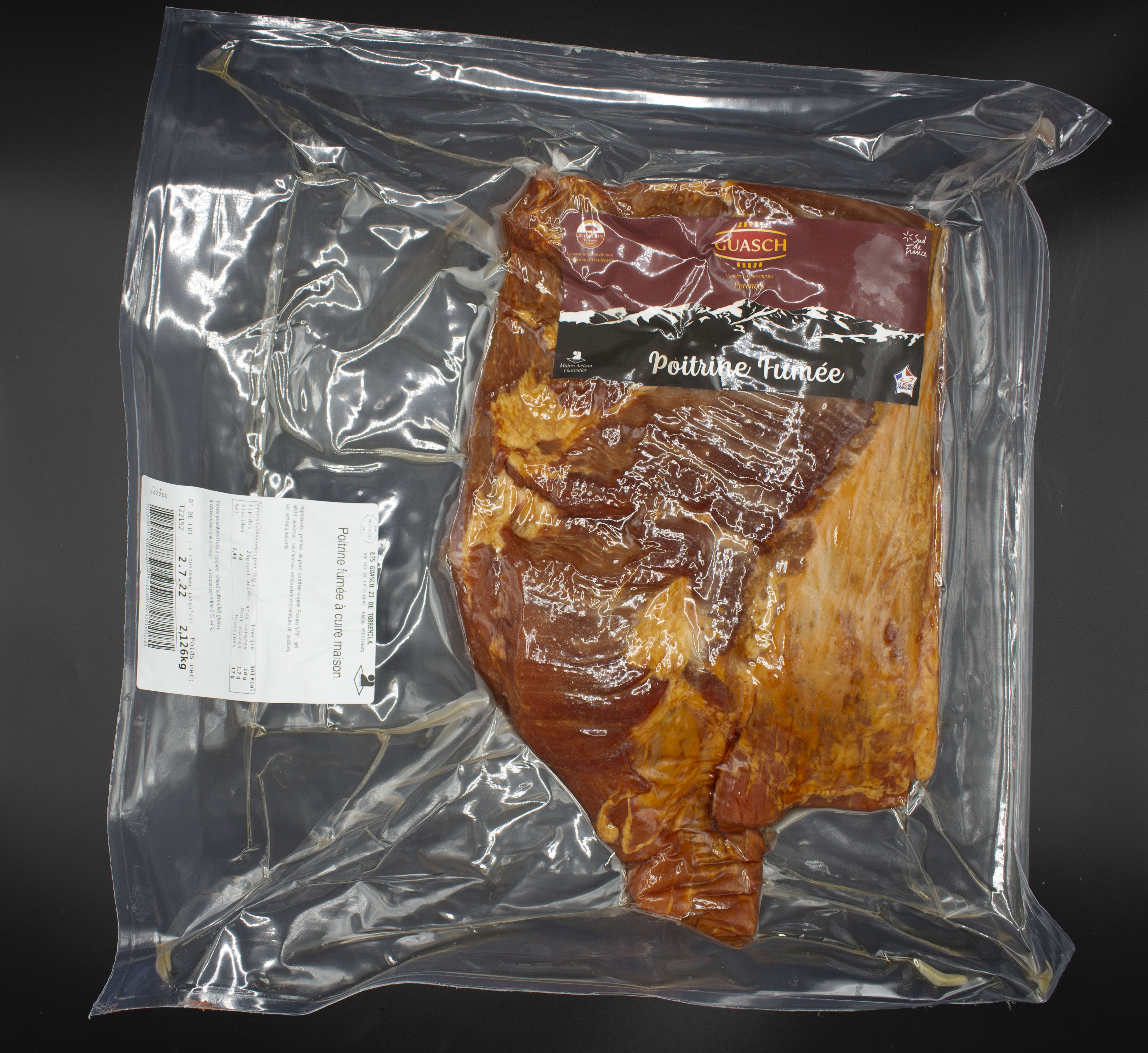 poitrine de porc fumée