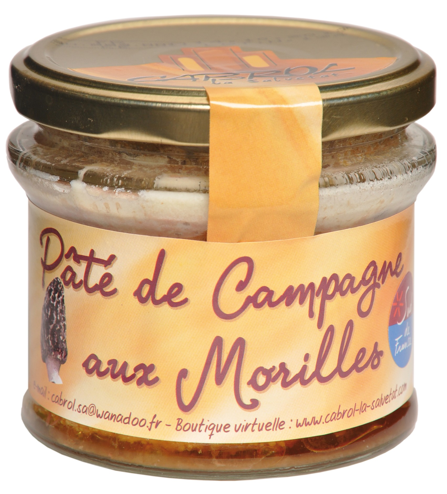 Boite / Verrine de Pate de Campagne aux Morilles