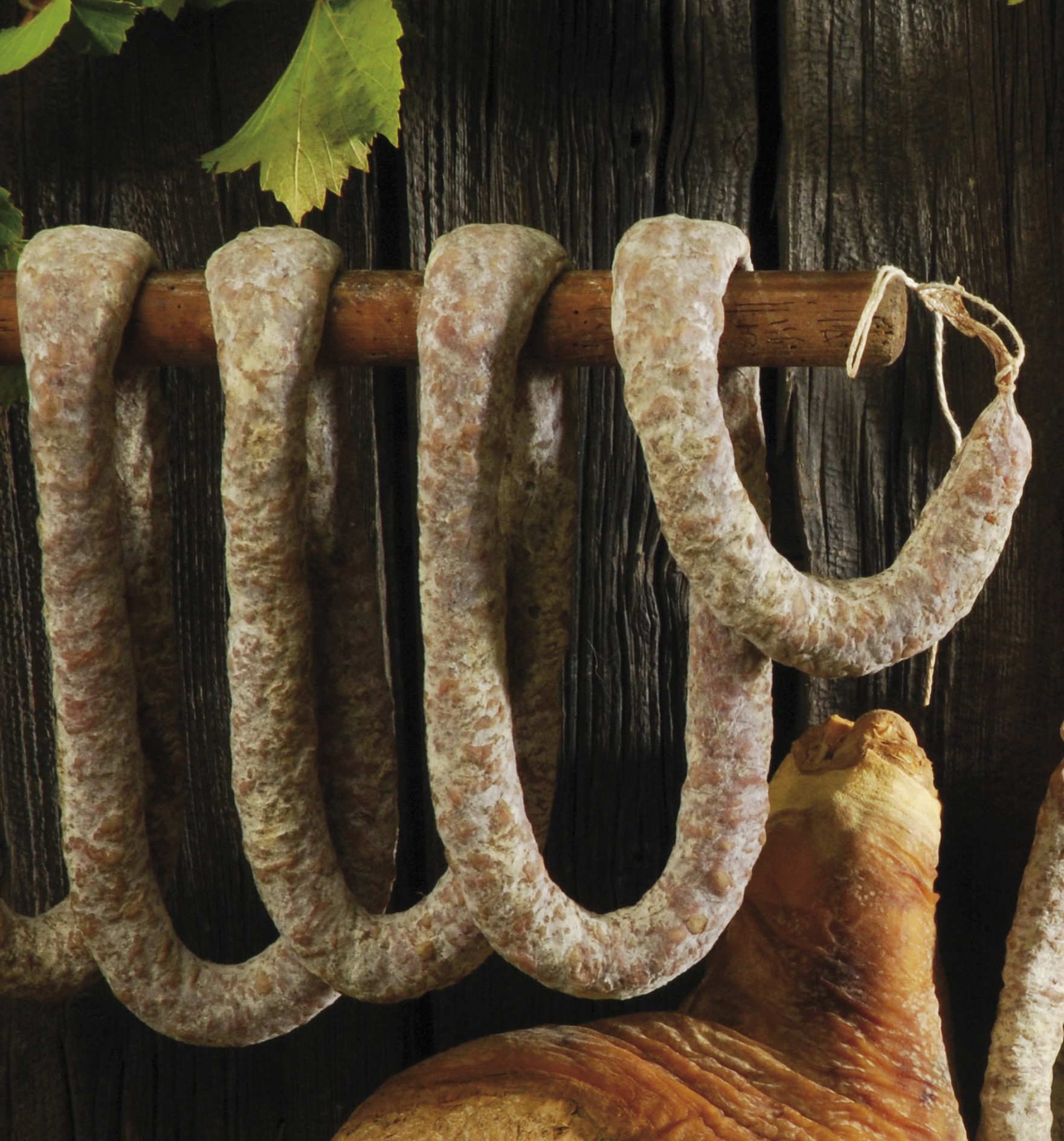 Saucisse seche a la perche