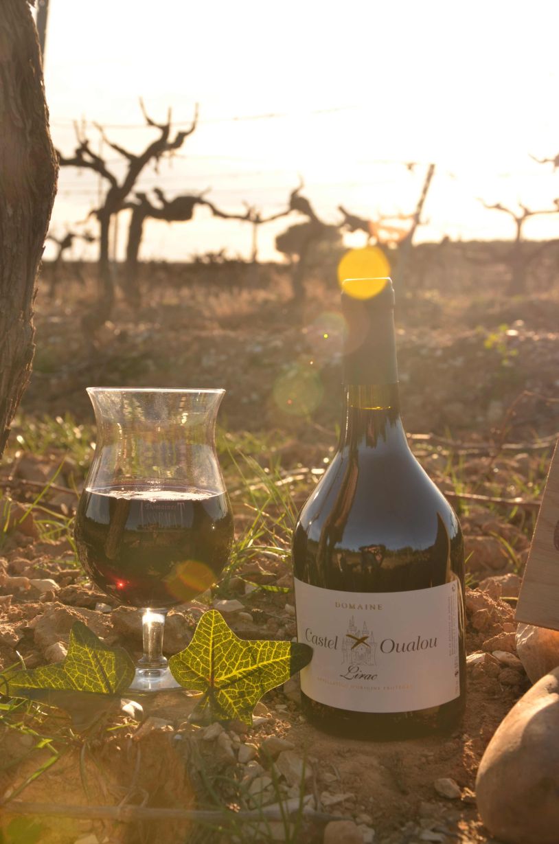 LIRAC ROUGE SYRAH CASTEL OUALOU GARRIGUES CAUSSES & ST EYNES
