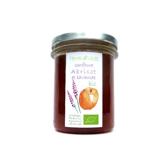 Confiture d'abricots et lavande bio