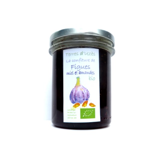 Confiture de figues, miel et amandes bio