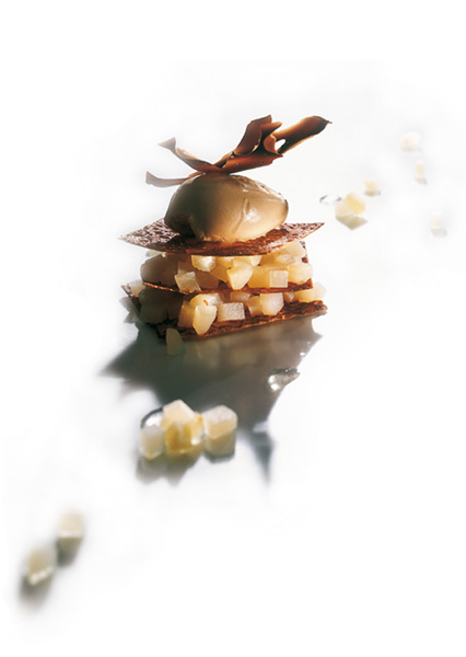 Glace au lait frais Confiture de lait fleur de sel de Camargue
