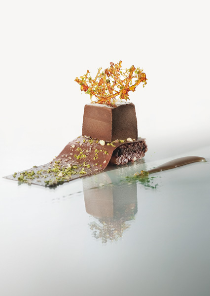 Glace au lait frais chocolat