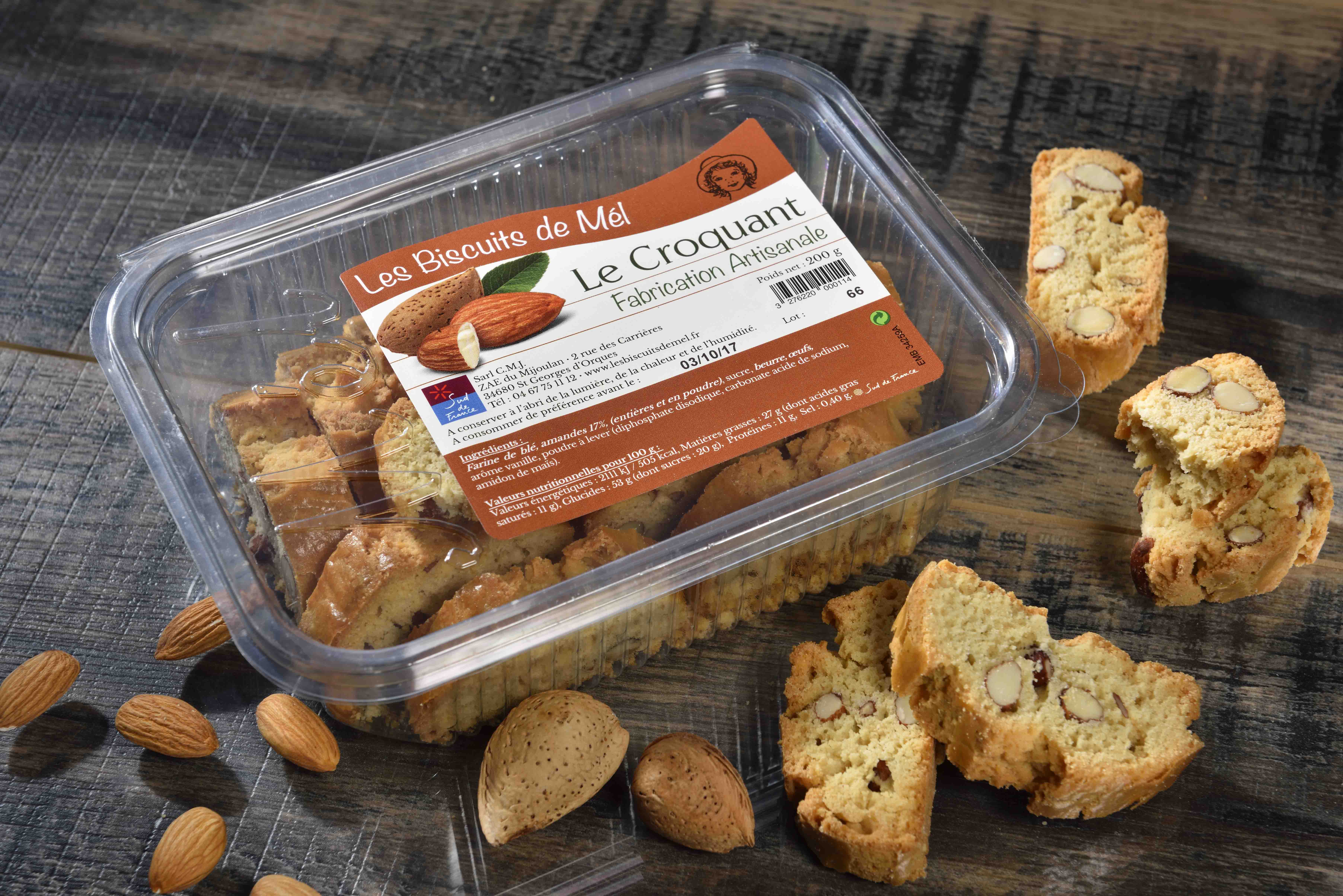 LES BISCUITS DE MEL - Le Croquant aux amandes
