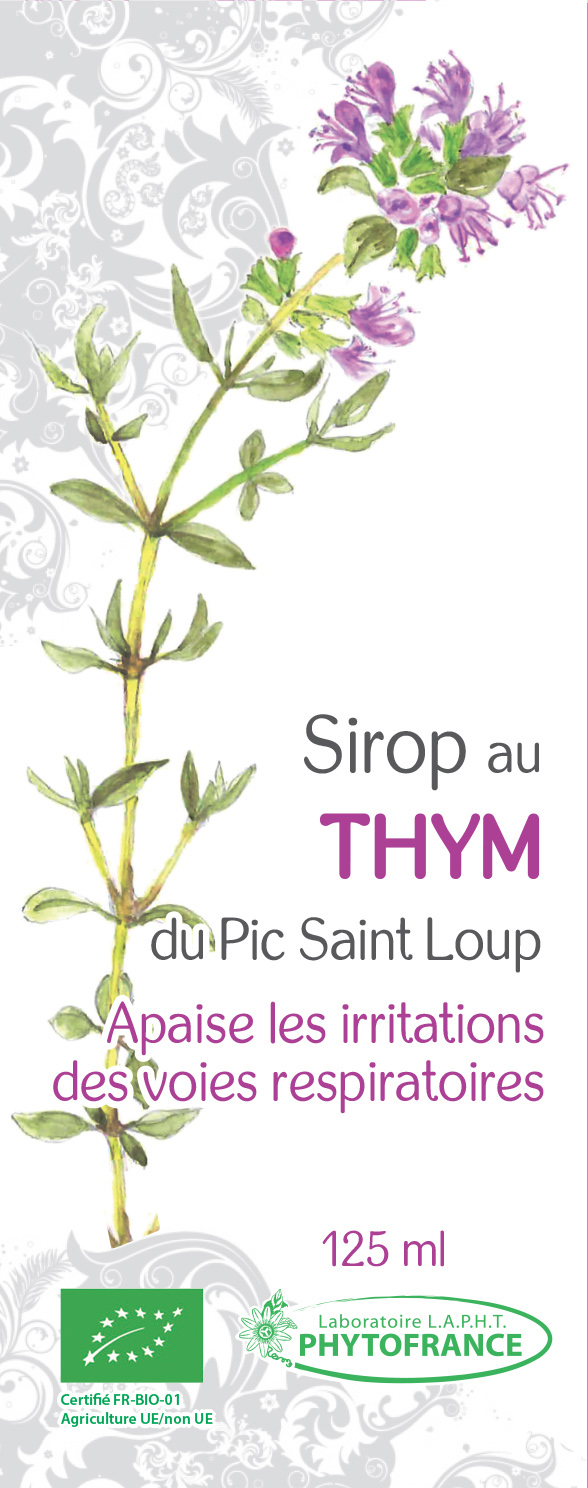 Sirop au Thym du Pic St Loup