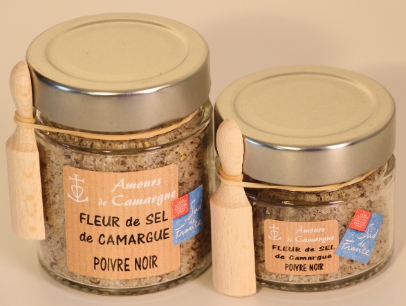 Fleur de Sel de Camargue aux POIVRE NOIR