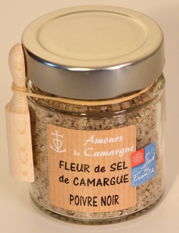 Fleur de Sel de Camargue aux POIVRE NOIR