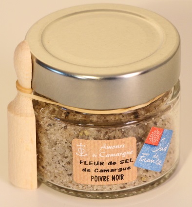 Fleur de Sel de Camargue aux POIVRE NOIR