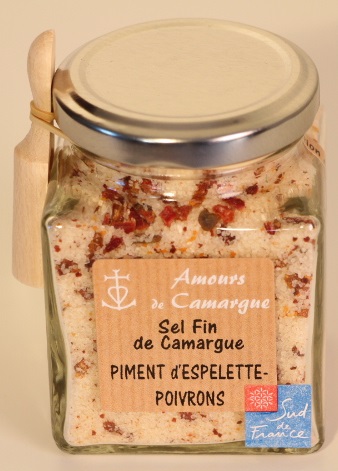 Sel de Camargue PIMENT d'ESPELETTE et POIVRONS