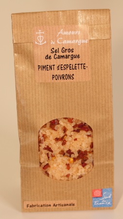 Sel de Camargue PIMENT d'ESPELETTE et POIVRONS