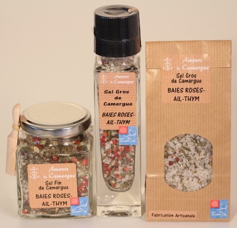 Sel de Camargue BAIES ROSES, AIL et THYM