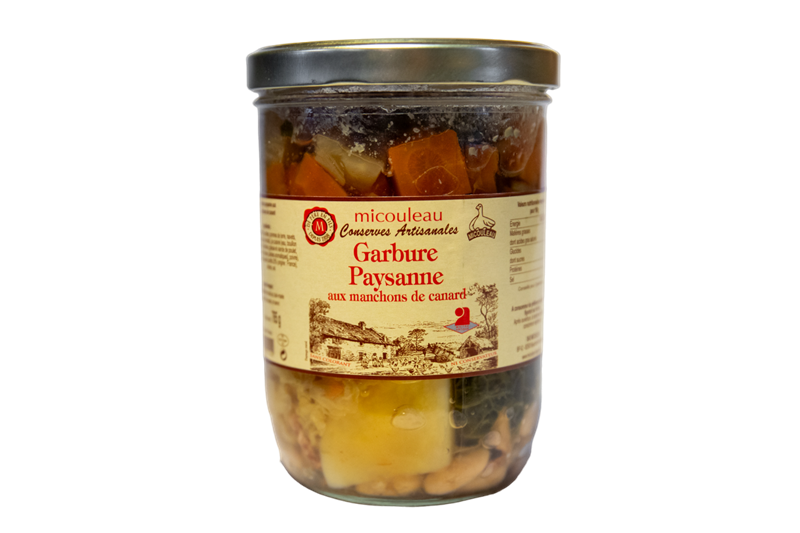 GARBURE PAYSANNE AUX MANCHONS DE CANARD