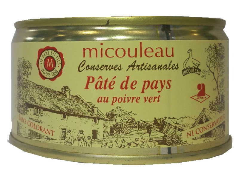 PATE DE PAYS AU POIVRE VERT