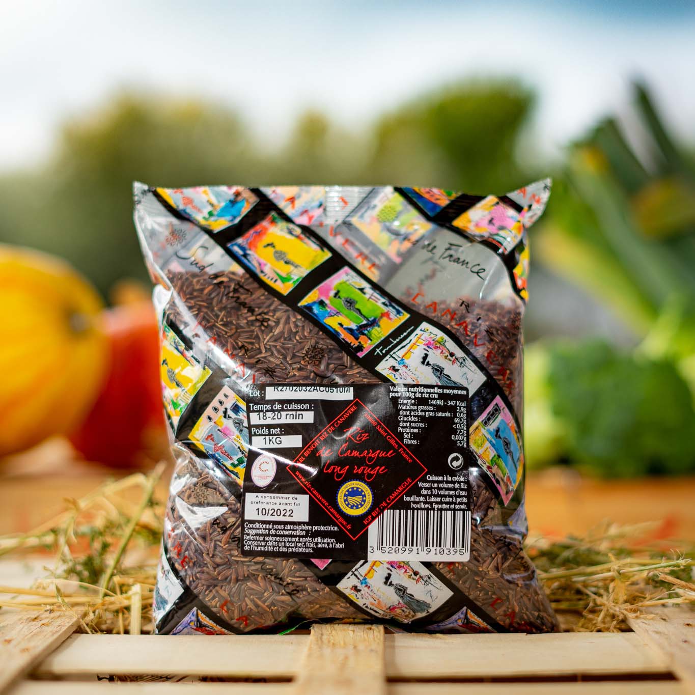 SAC 1 KG MT RIZ DE CAMARGUE IGP LONG ROUGE